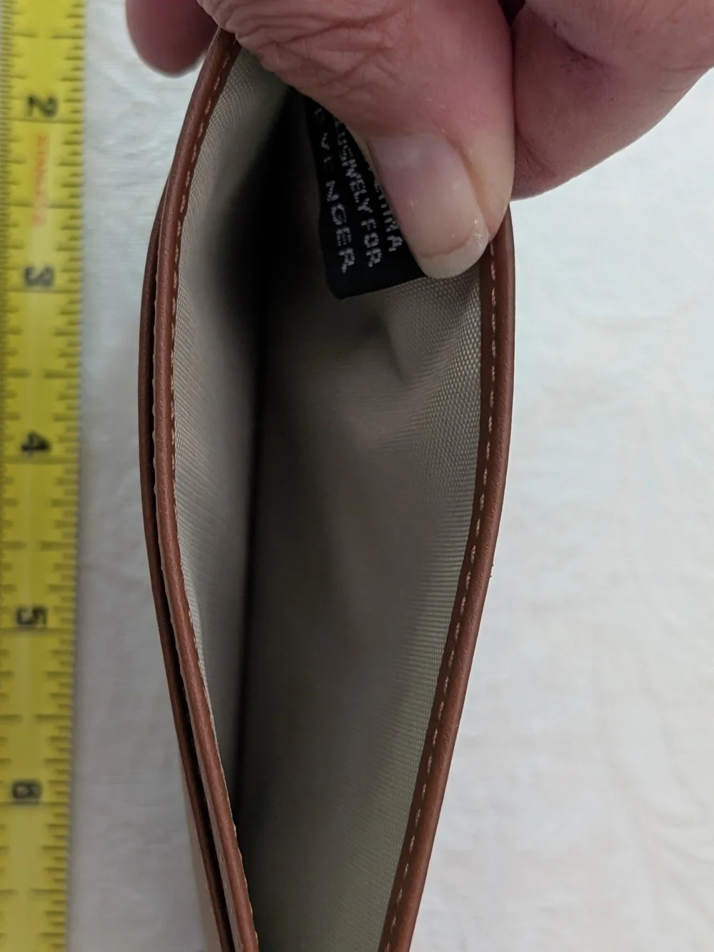Levenger Brown Leather Passport Holder Travel Wallet Organizer
